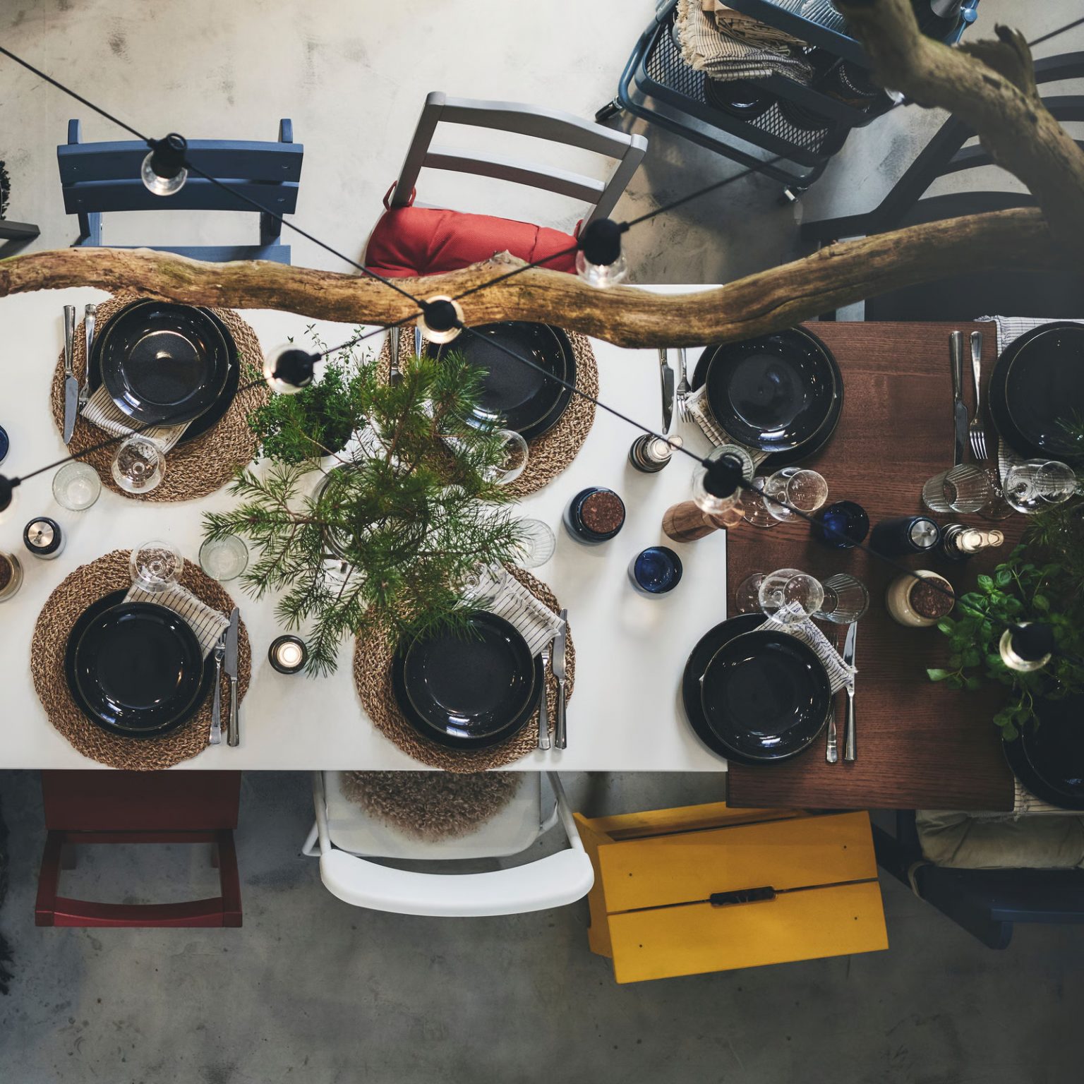 table thème rustique et naturel