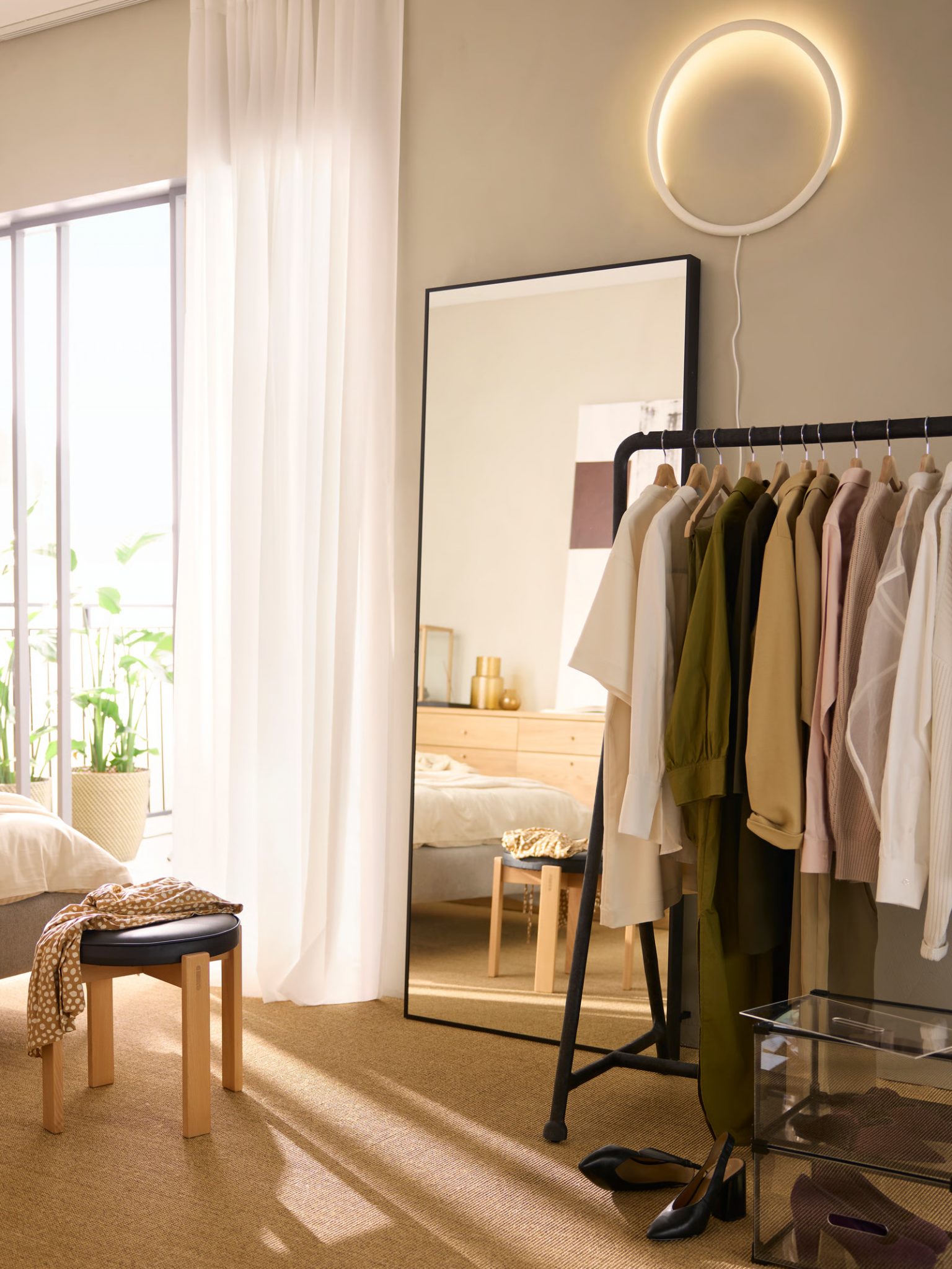 chambre IKEA contemporaine décoration naturelle