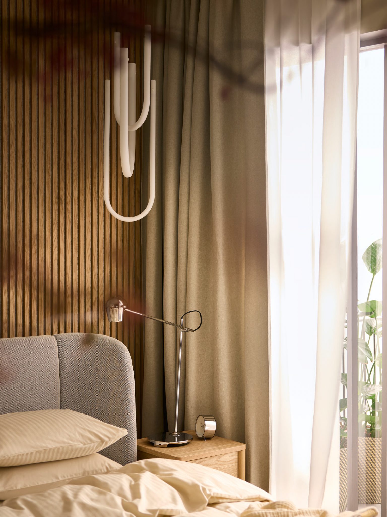 chambre IKEA contemporaine décoration naturelle