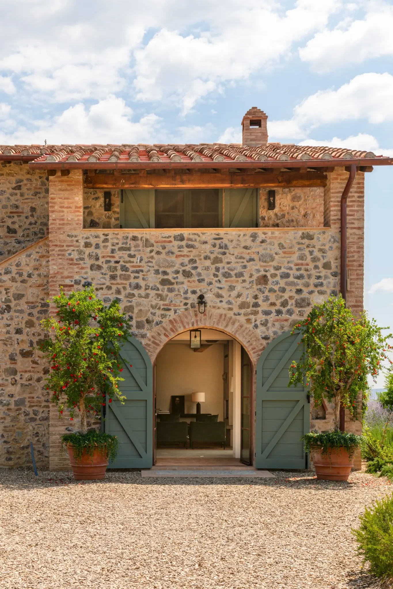 maison en pierres ancienne rénovée Podere Sirolo Italie