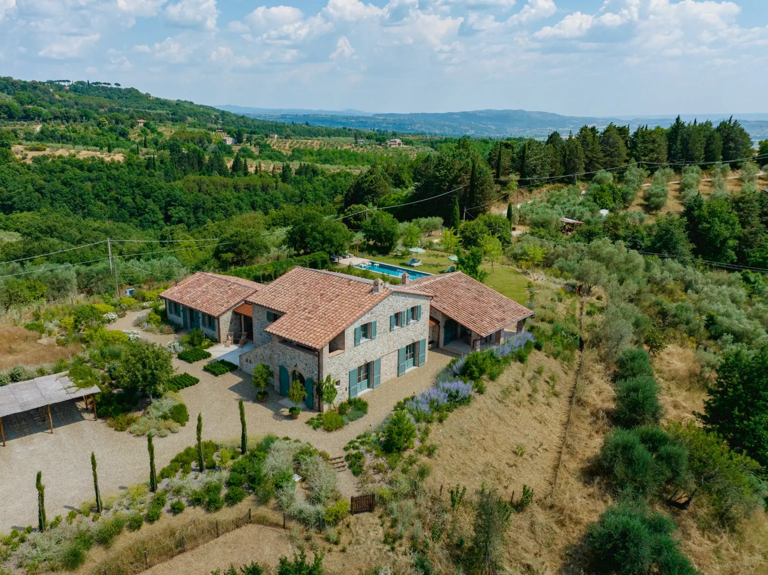 maison en pierres ancienne rénovée Podere Sirolo Italie