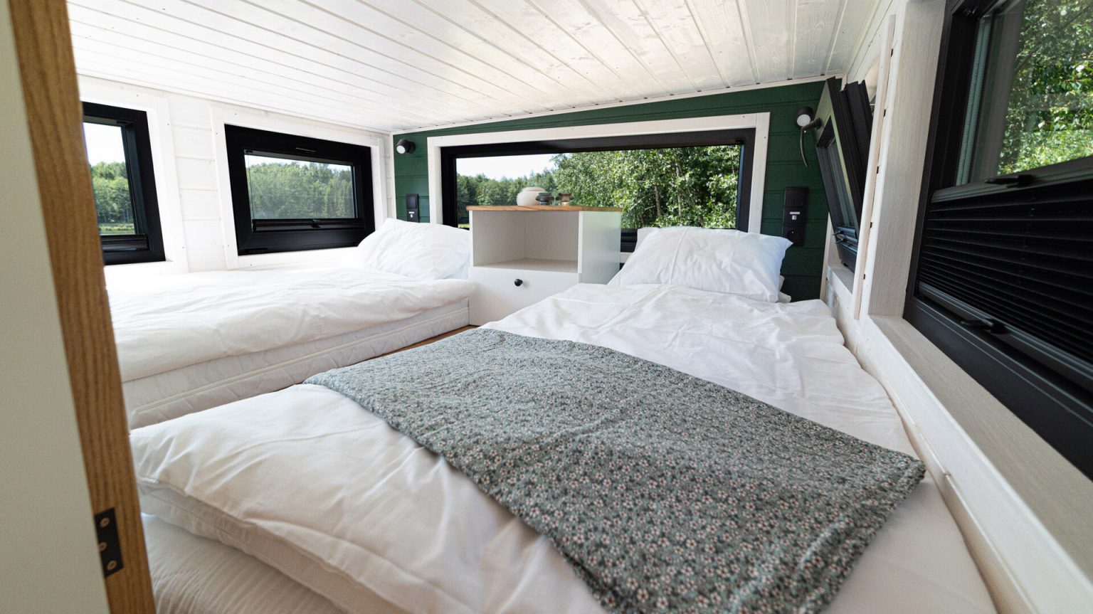 chambre sur mezzanine mini maison mobile par MobiHouse livrable en France