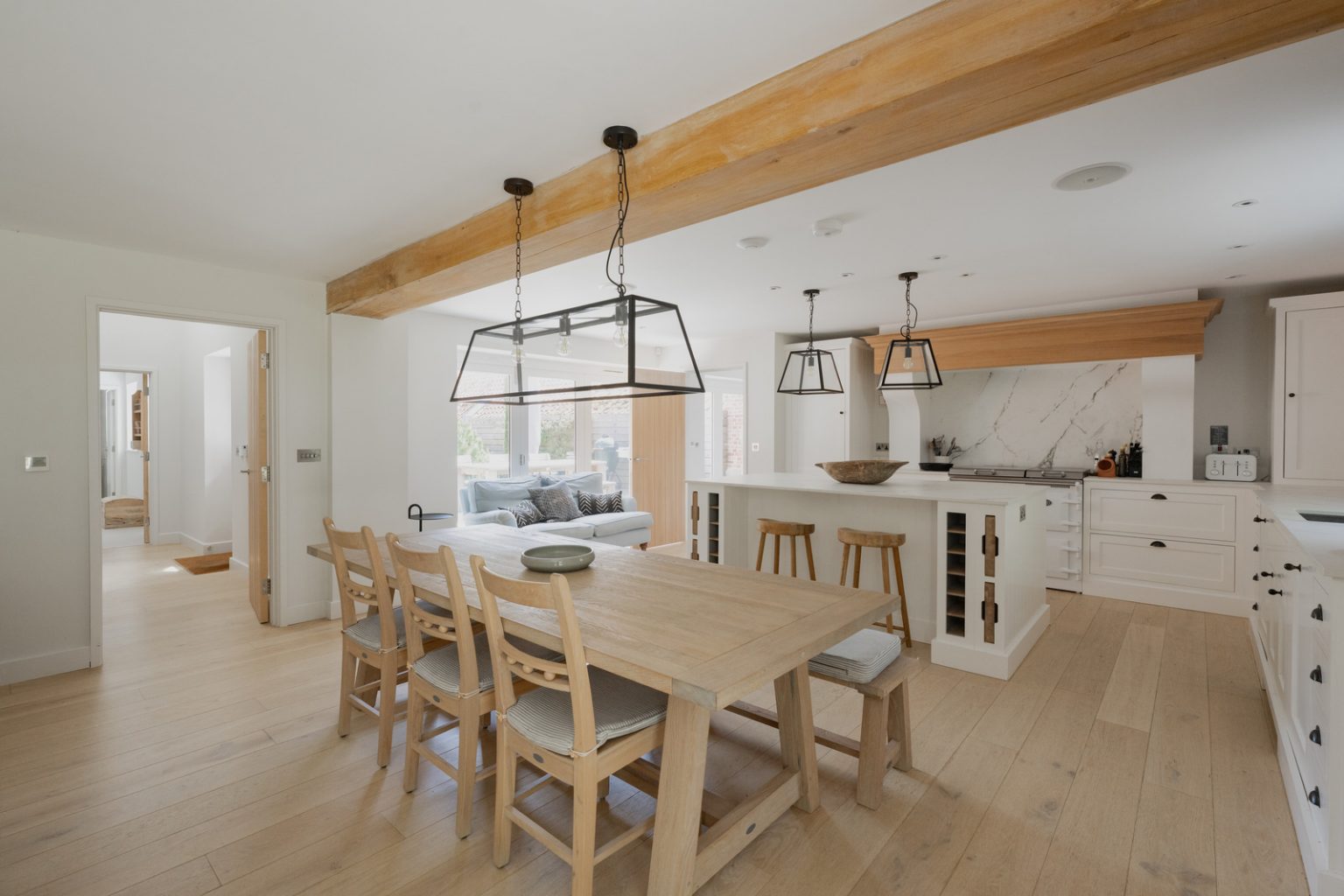 cuisine et salle à manger décoration rustique naturelle