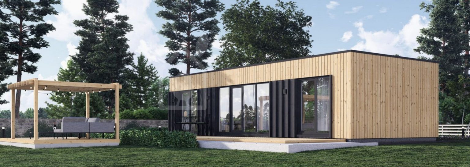 petite maison en bois contemporaine de 42m2 par Chalet de Jardin