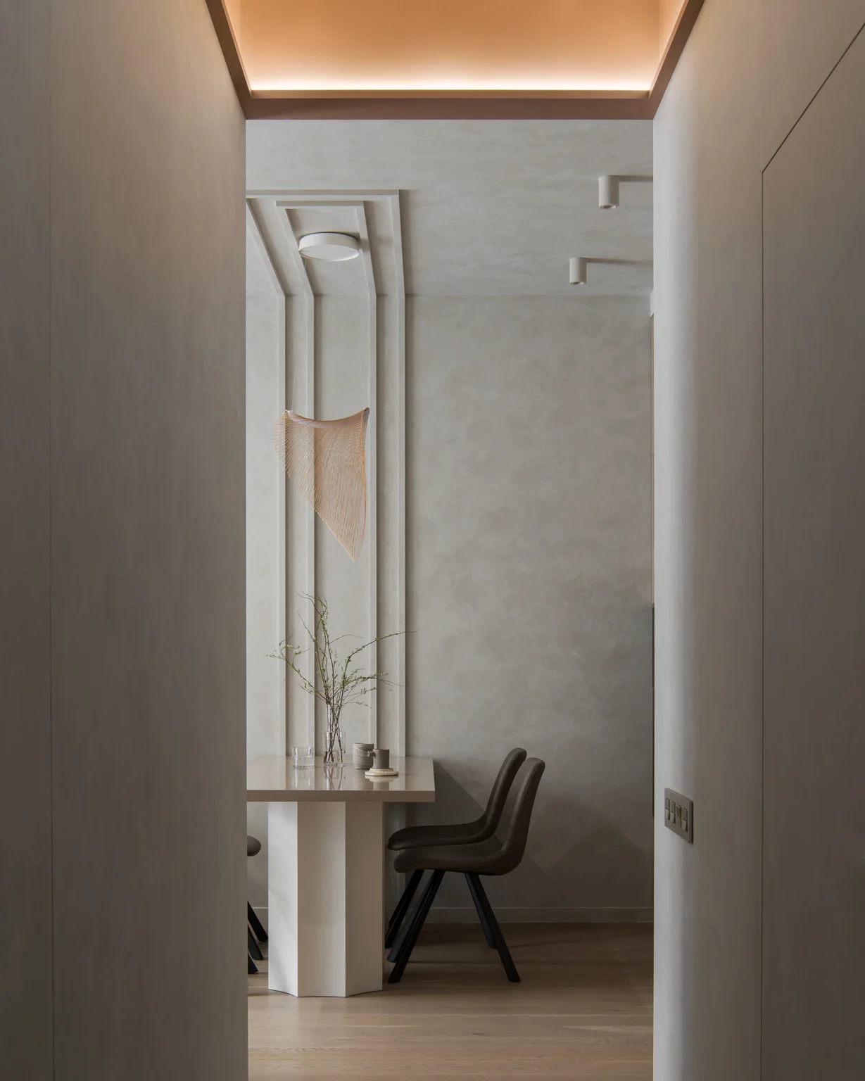 salle à manger petit appartement familial 57m2 décoration contemporaine