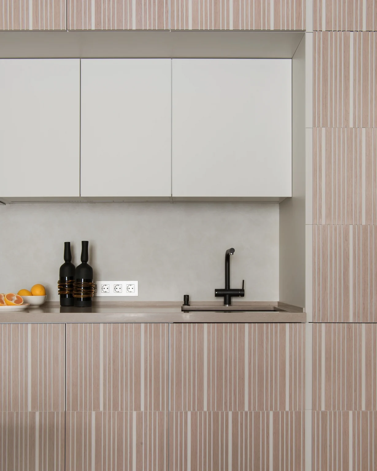 cuisine ouverte petit appartement familial 57m2 décoration contemporaine