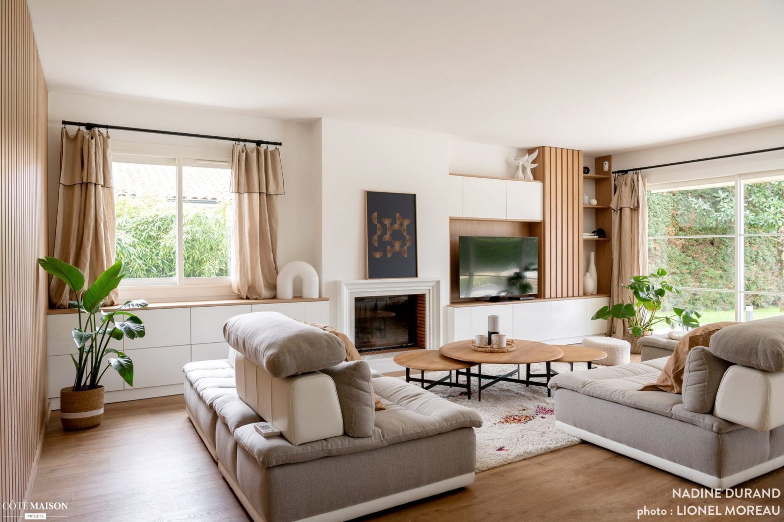 salon décoration contemporaine maison Arcachon