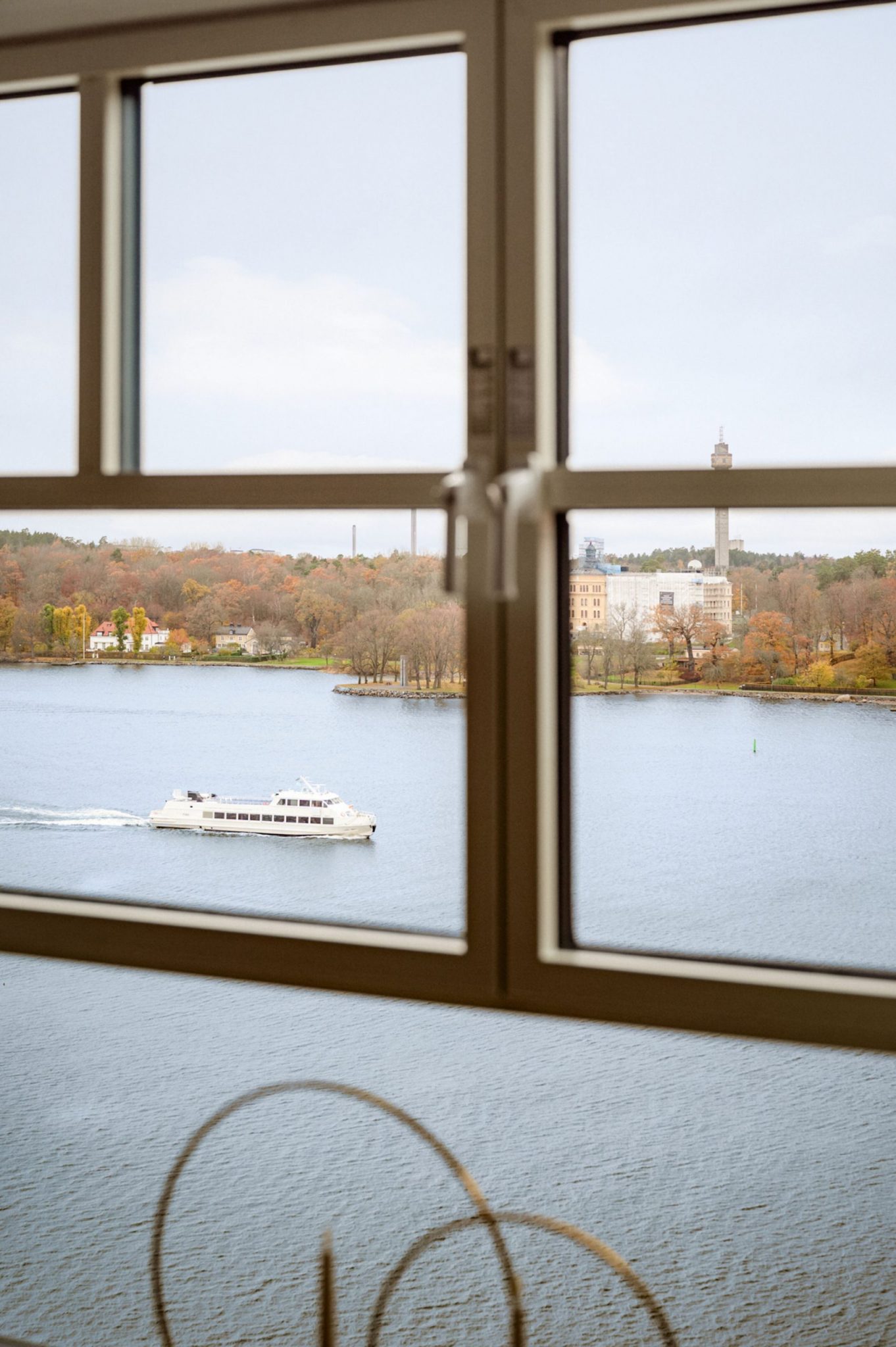 fenêtre vue mer et Stockholm