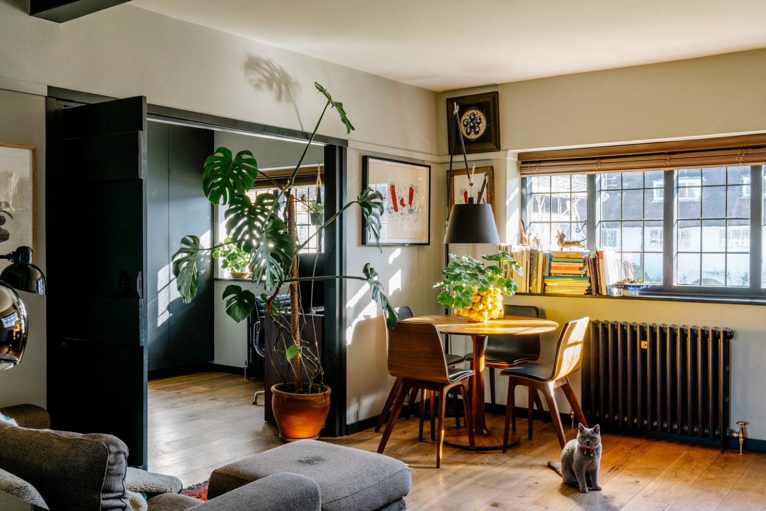 salle à manger et salon décoration vintage