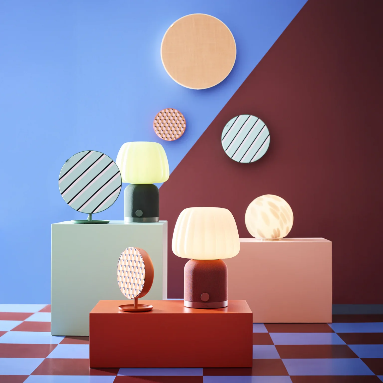 lampes et enceintes collaboration IKEA x Teklan janvier 2026