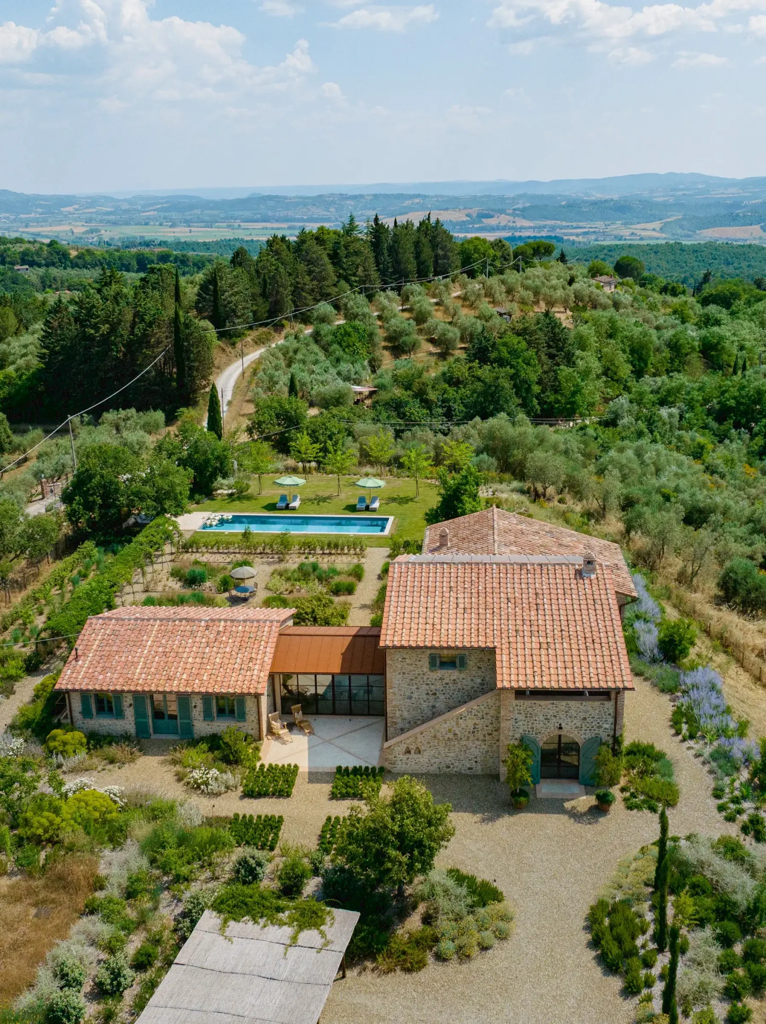 maison en pierres ancienne rénovée Podere Sirolo Italie