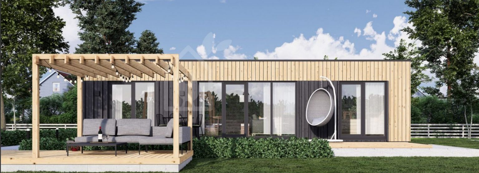 petite maison en bois contemporaine de 42m2 par Chalet de Jardin
