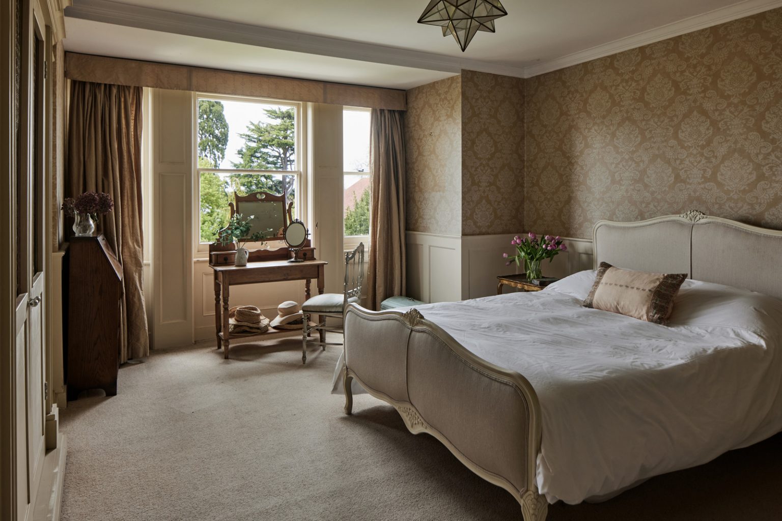 chambre maison anglaise décoration classique chic