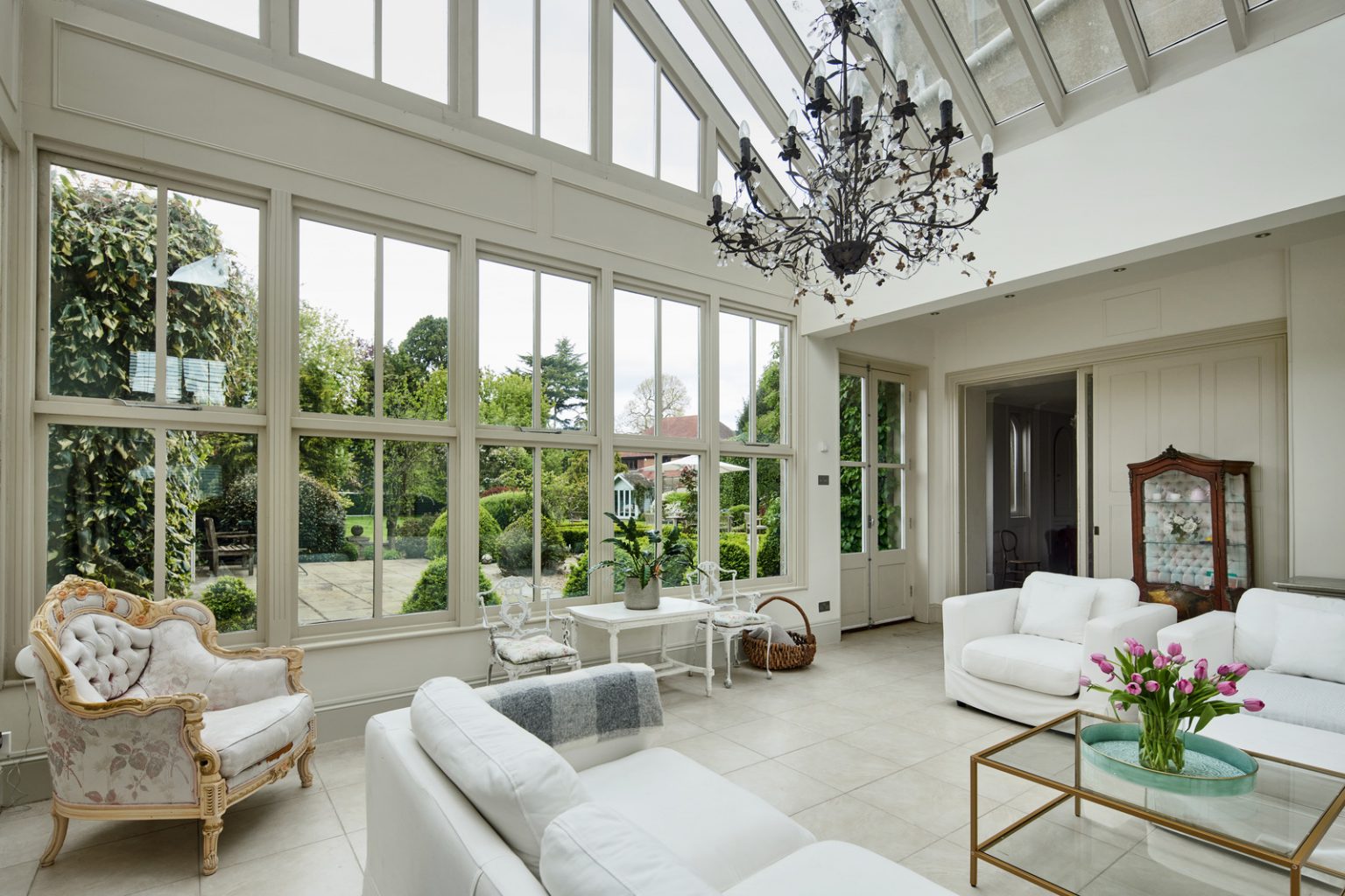 orangerie maison anglaise décoration classique chic