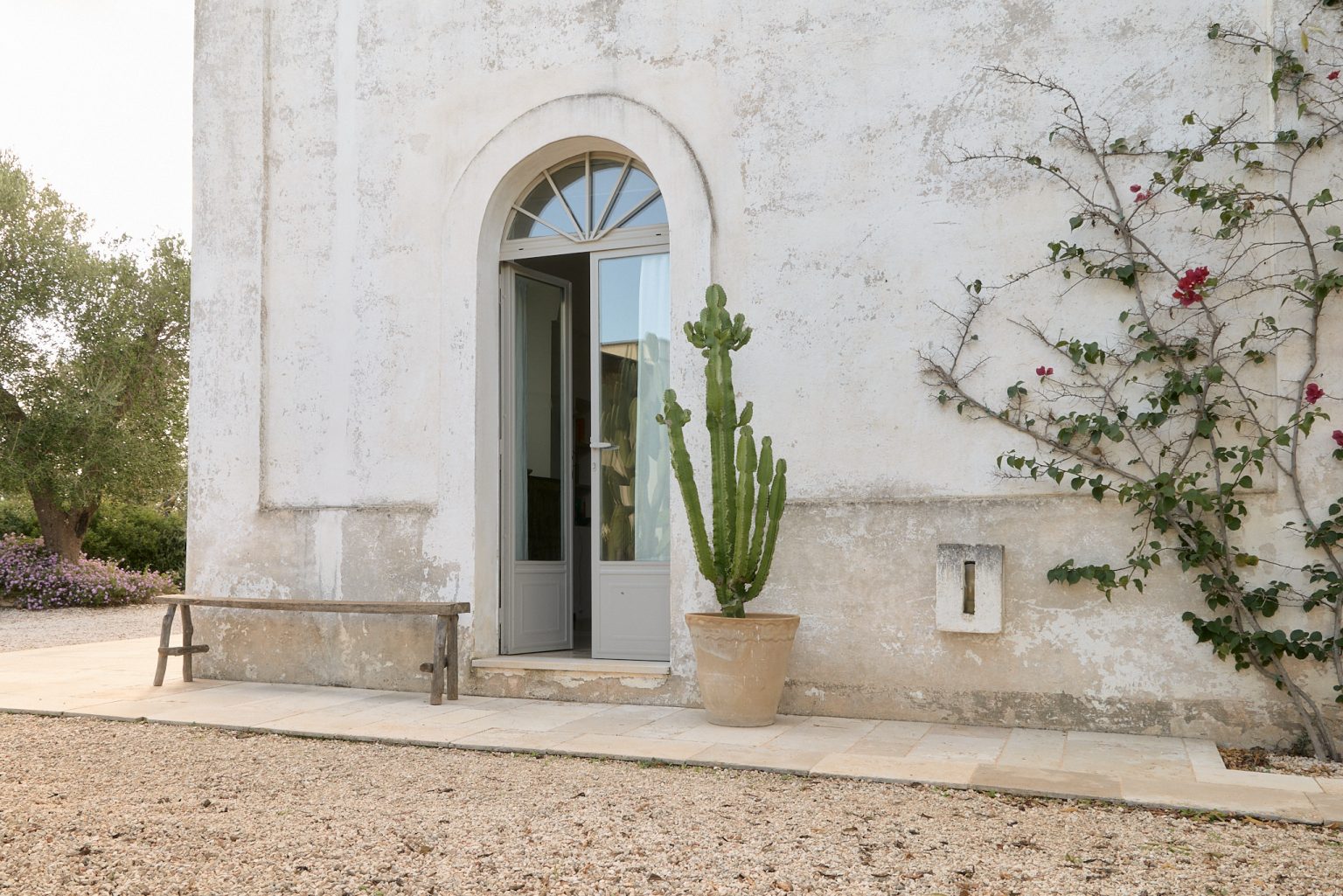 maison dans les Pouilles Villa Castelluccio fenêtres cintrées