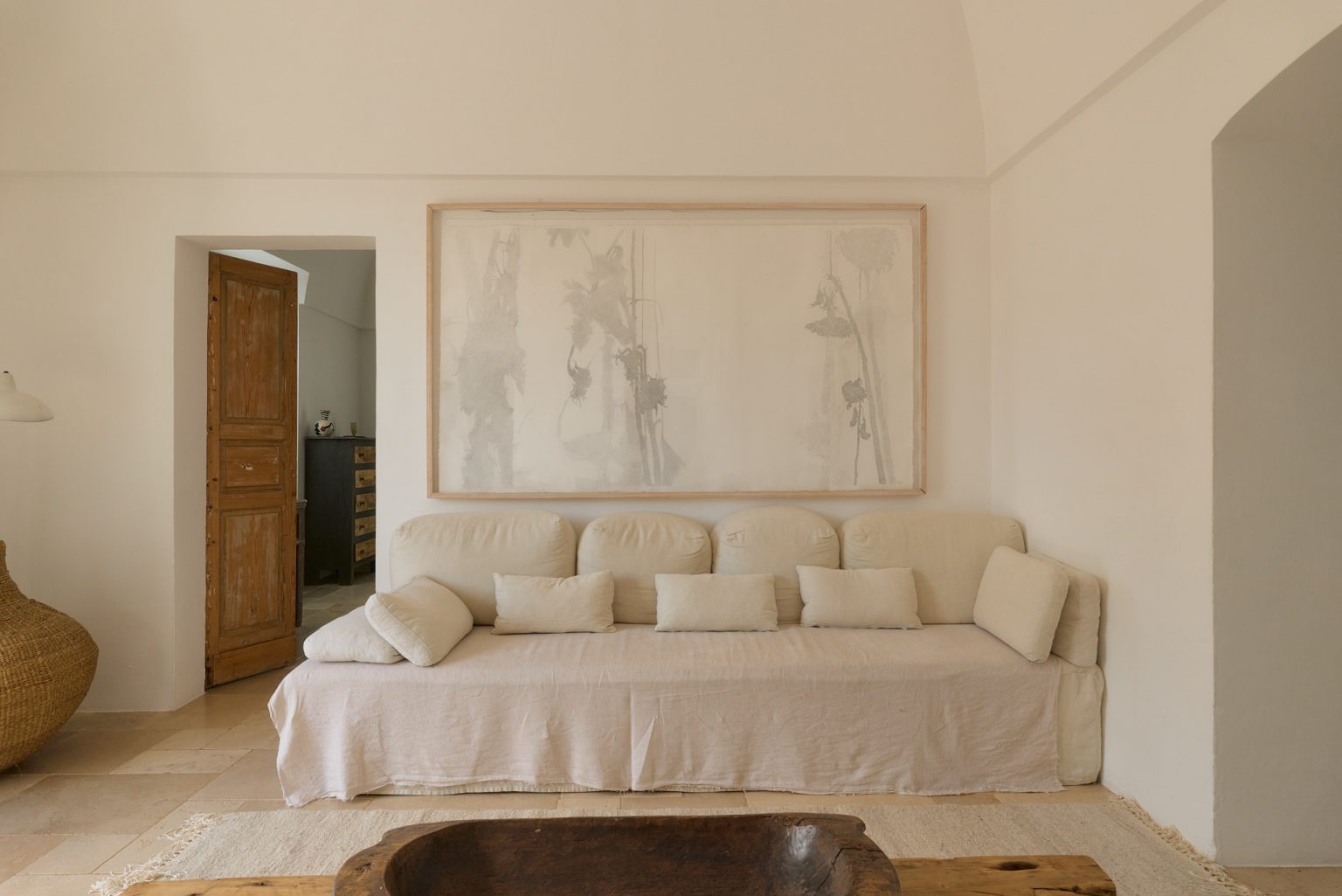 salon maison dans les Pouilles Villa Castelluccio