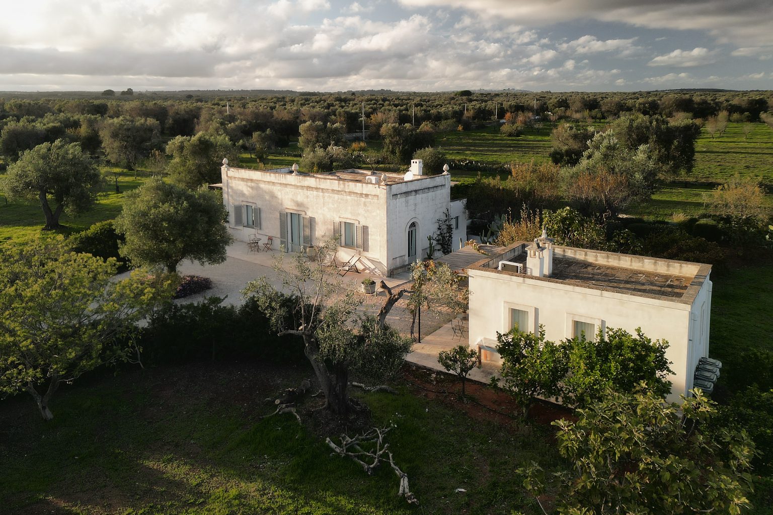 maison dans les Pouilles Villa Castelluccio fenêtres cintrées