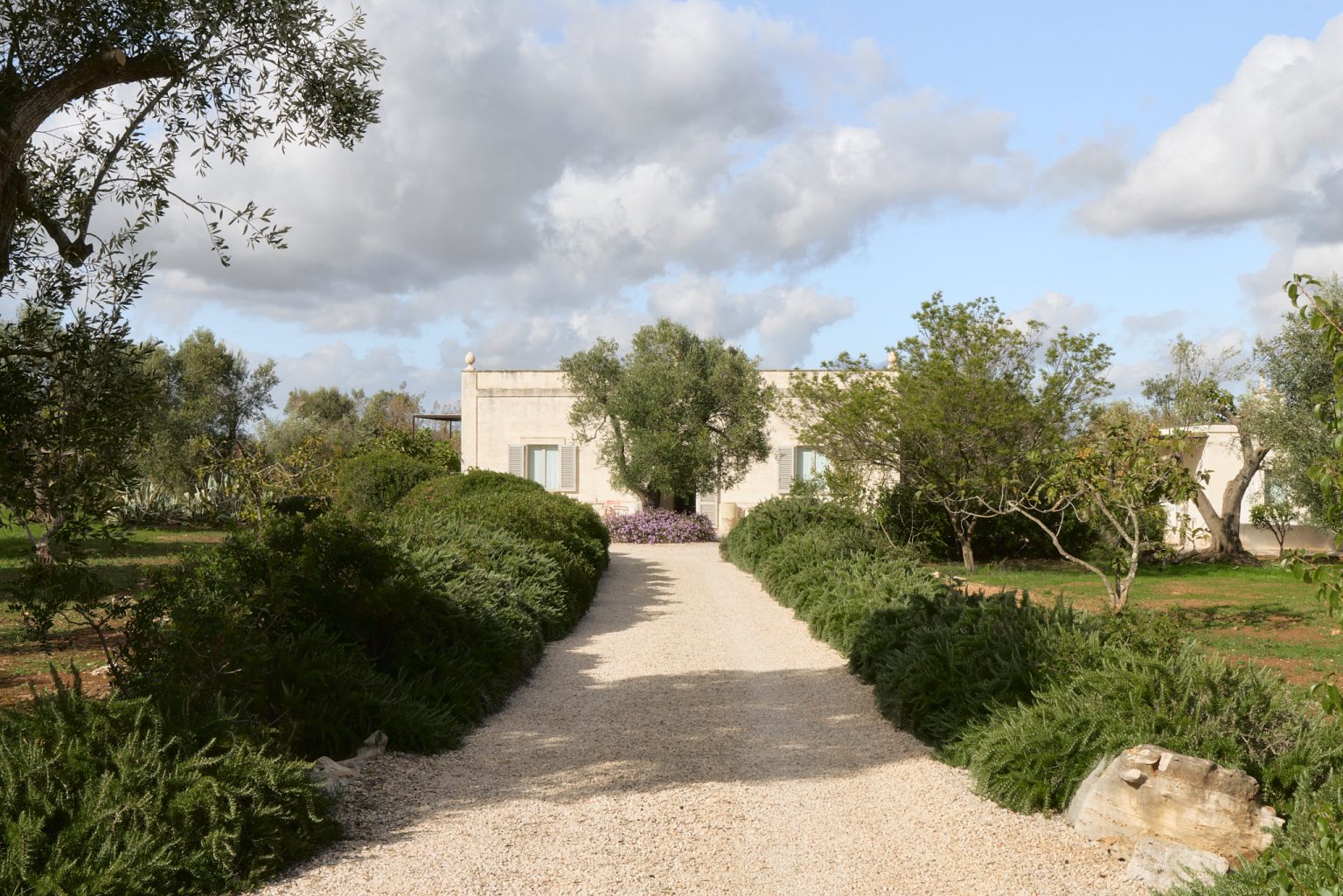 maison dans les Pouilles Villa Castelluccio fenêtres cintrées