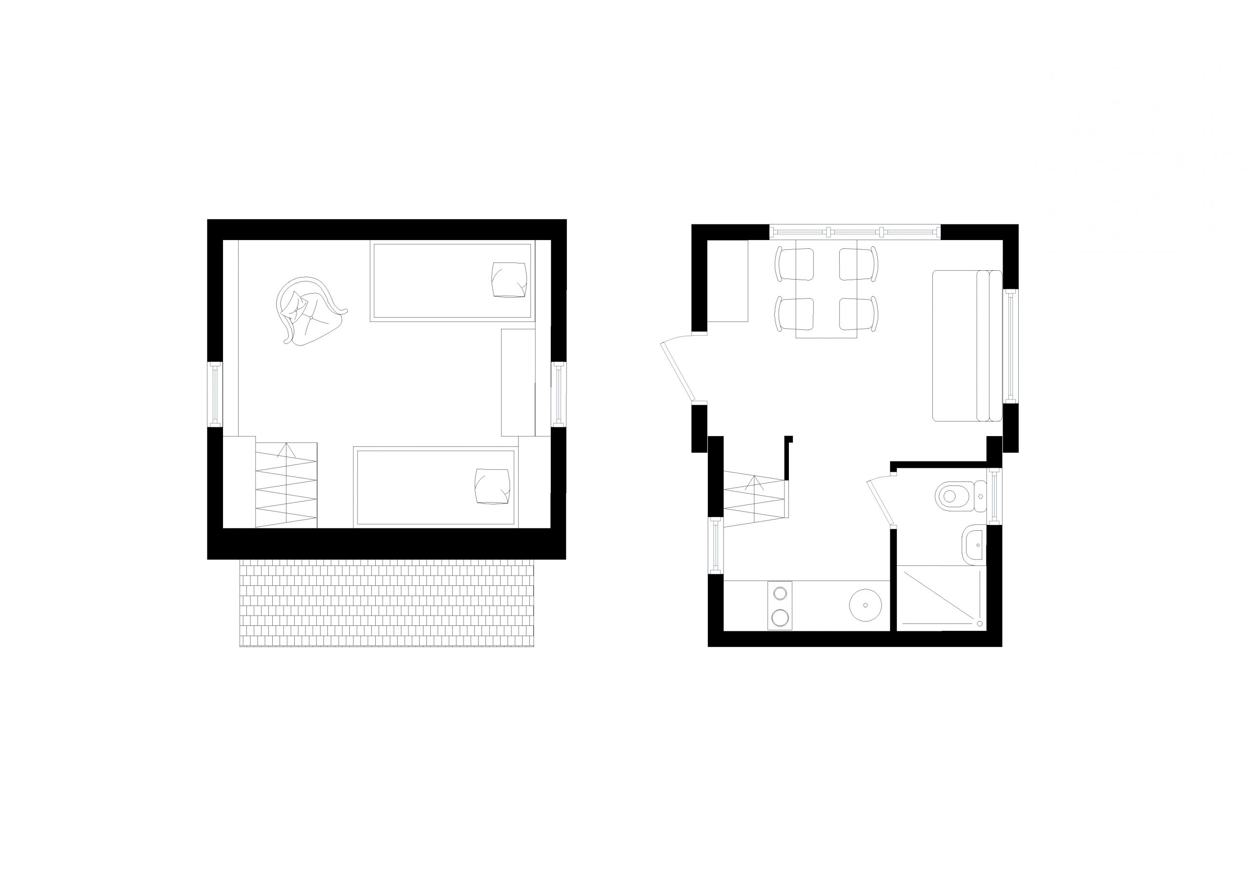plan mini maison pliante de 49m2 Brette Haus livrable dans le monde entier plan mini maison pliante de 49m2 Brette Haus livrable dans le monde entier