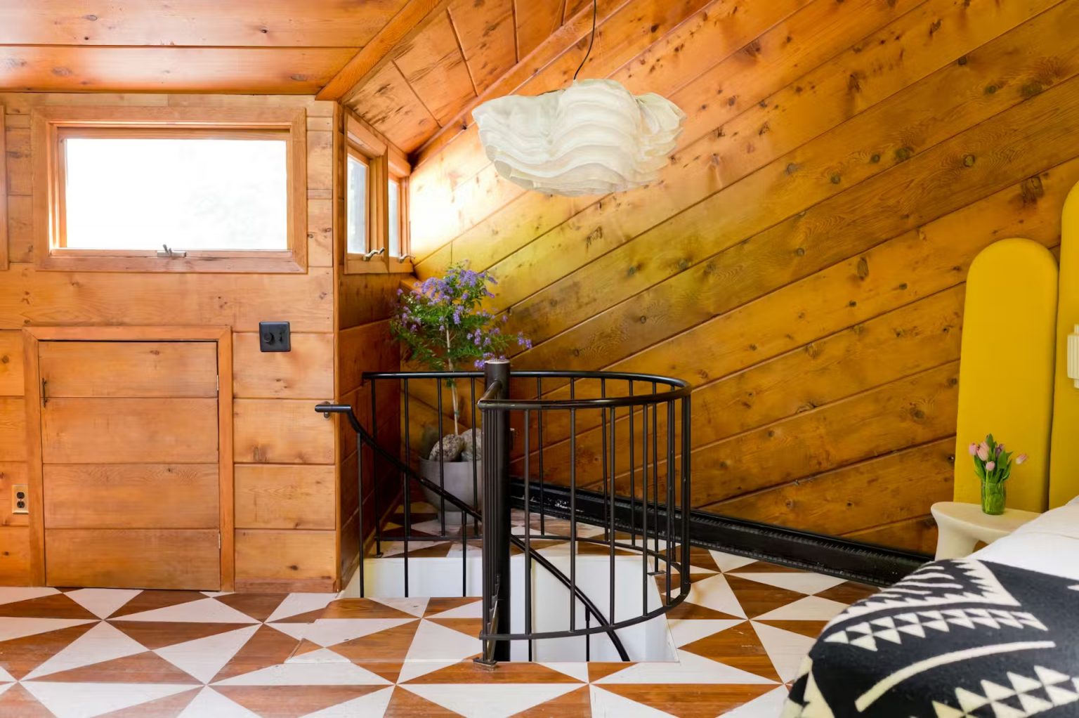 chambre murs bois décoration design