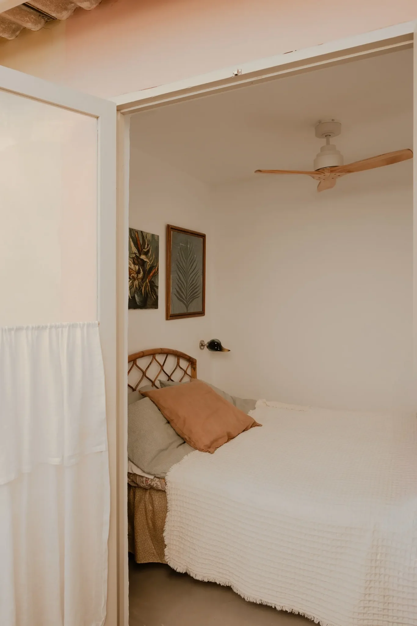 chambre décoration vintage et rustique Casa Coral Majorque