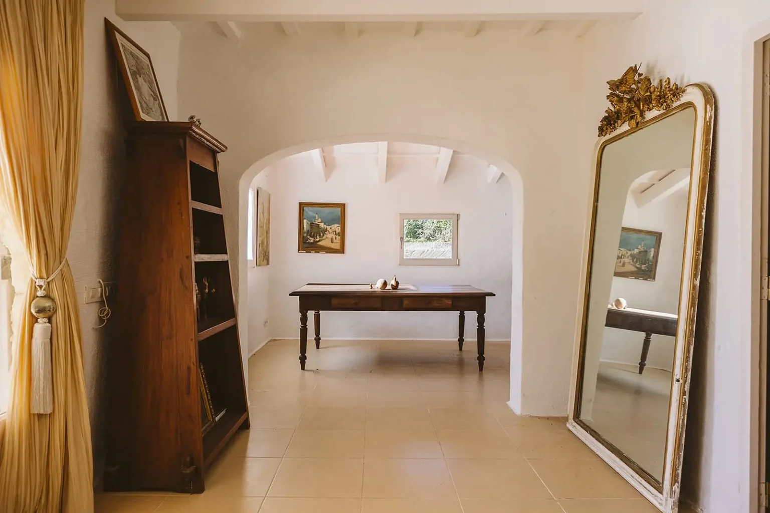 salle à manger rustique maison de campagne à Minorque