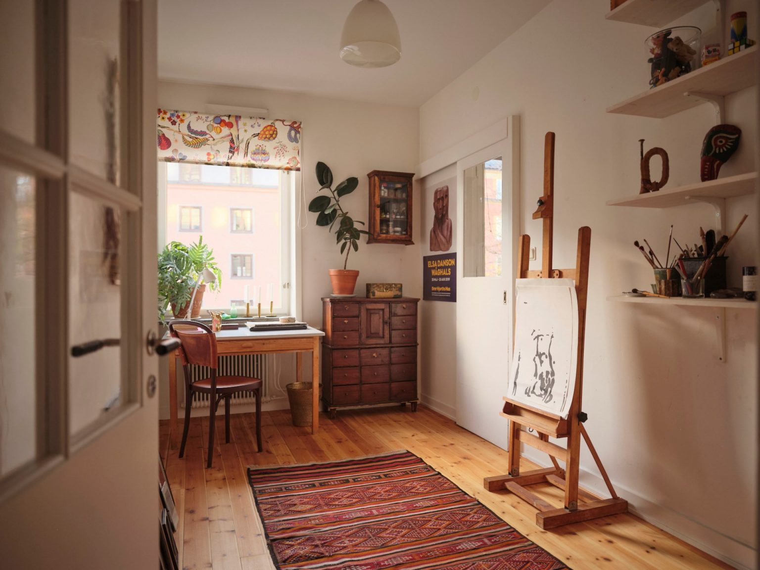 bureau atelier décoration vintage et scandinave