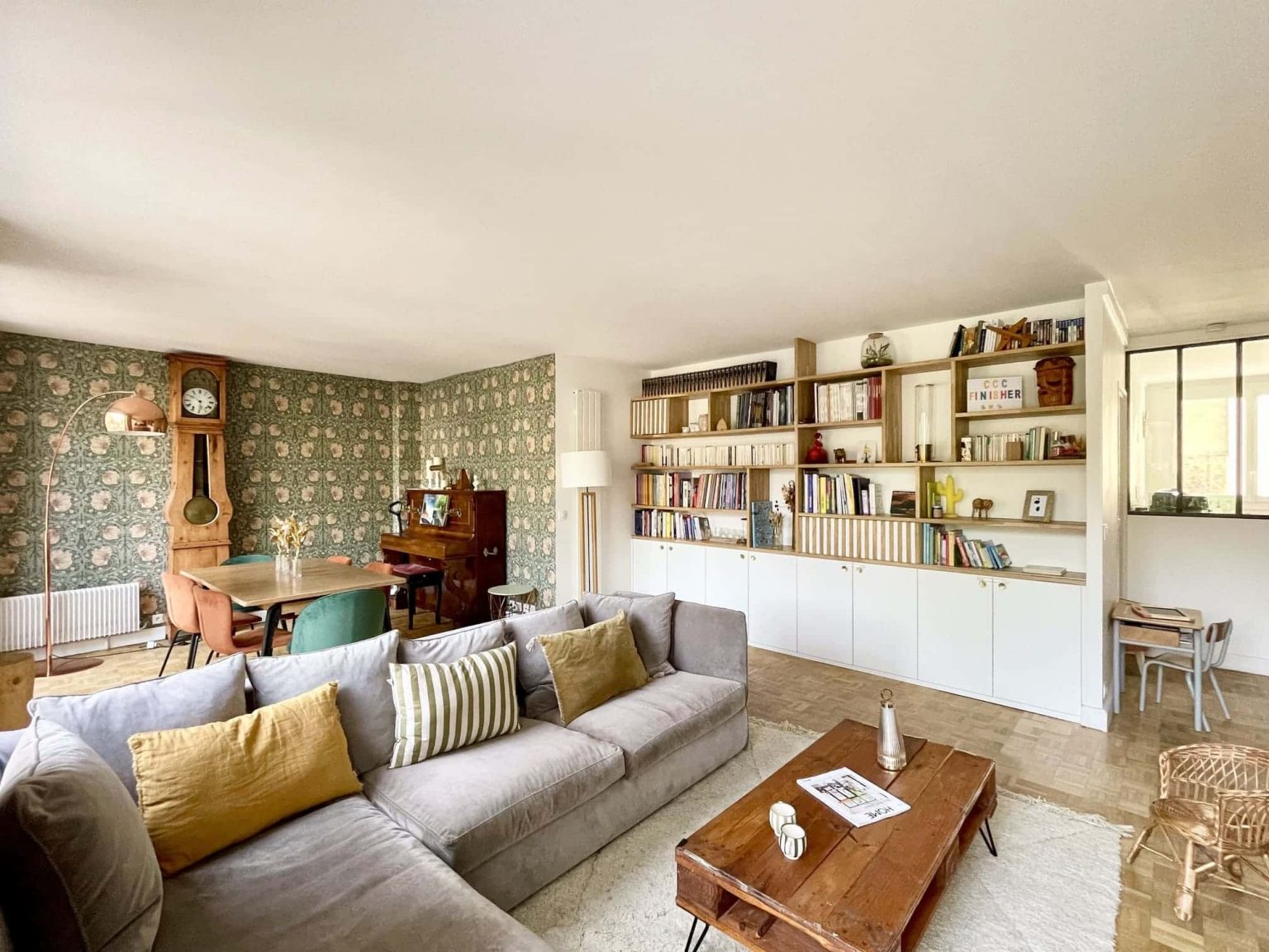 La rénovation complète d’un appartement de 85m2 à Paris par Happy Pog