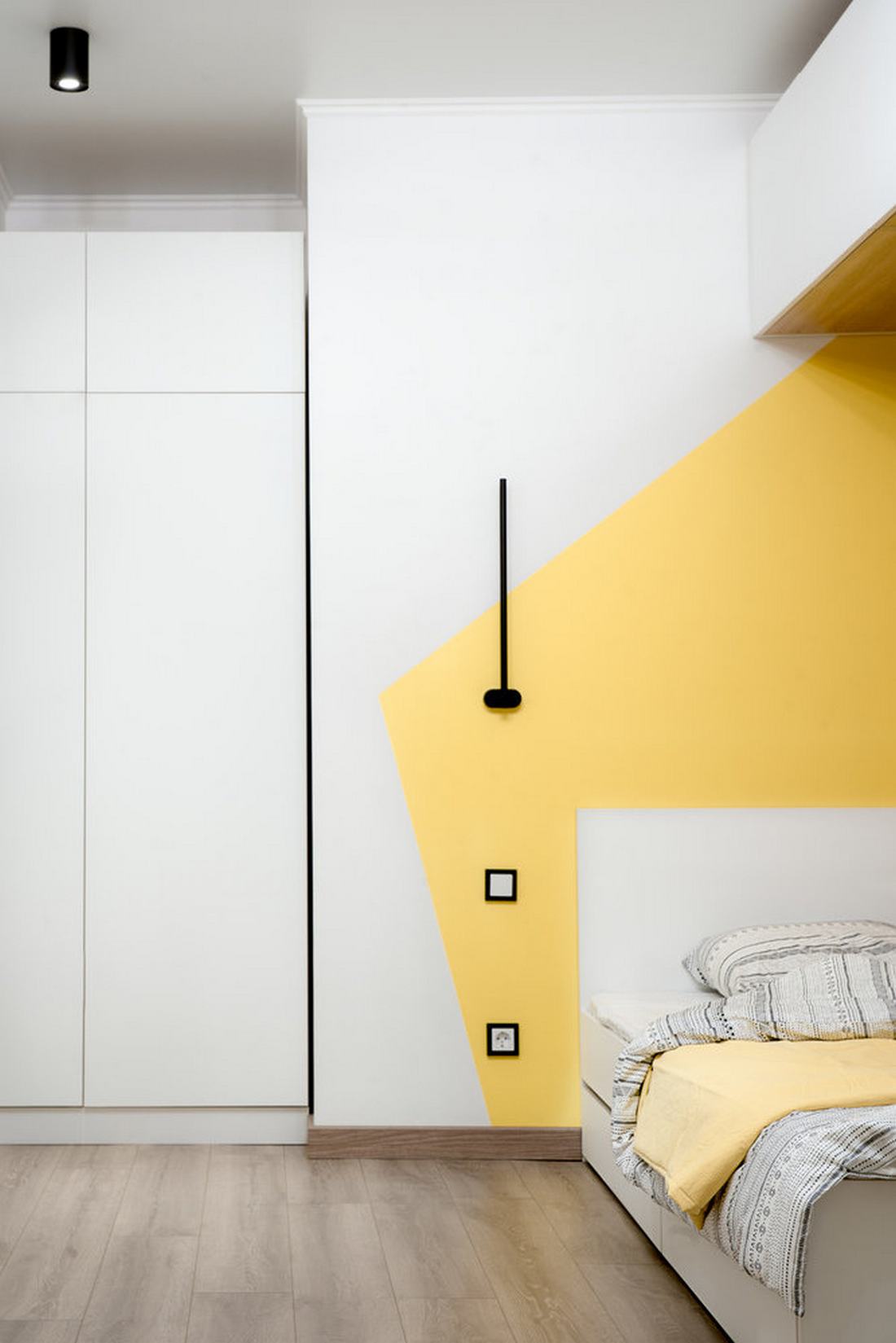 chambre enfant décoration contemporaine jaune