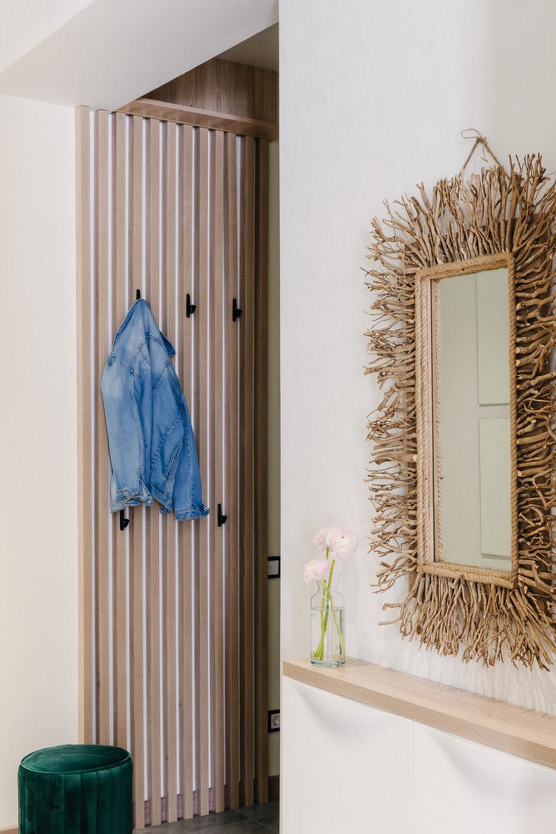 entrée décoration contemporaine et naturelle