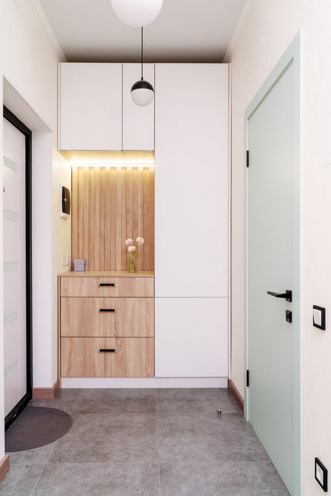 entrée décoration contemporaine et naturelle