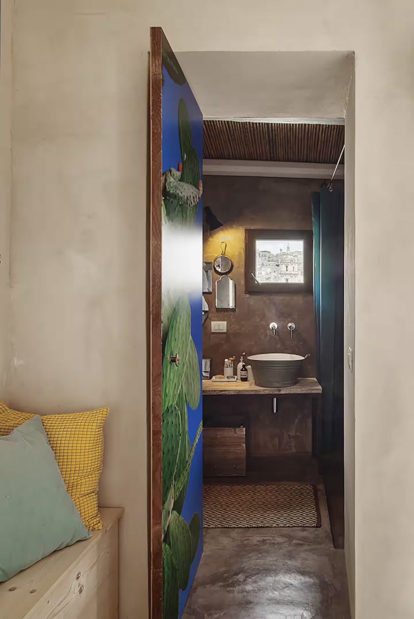 salle de bain décoration vintage appartement Sicile