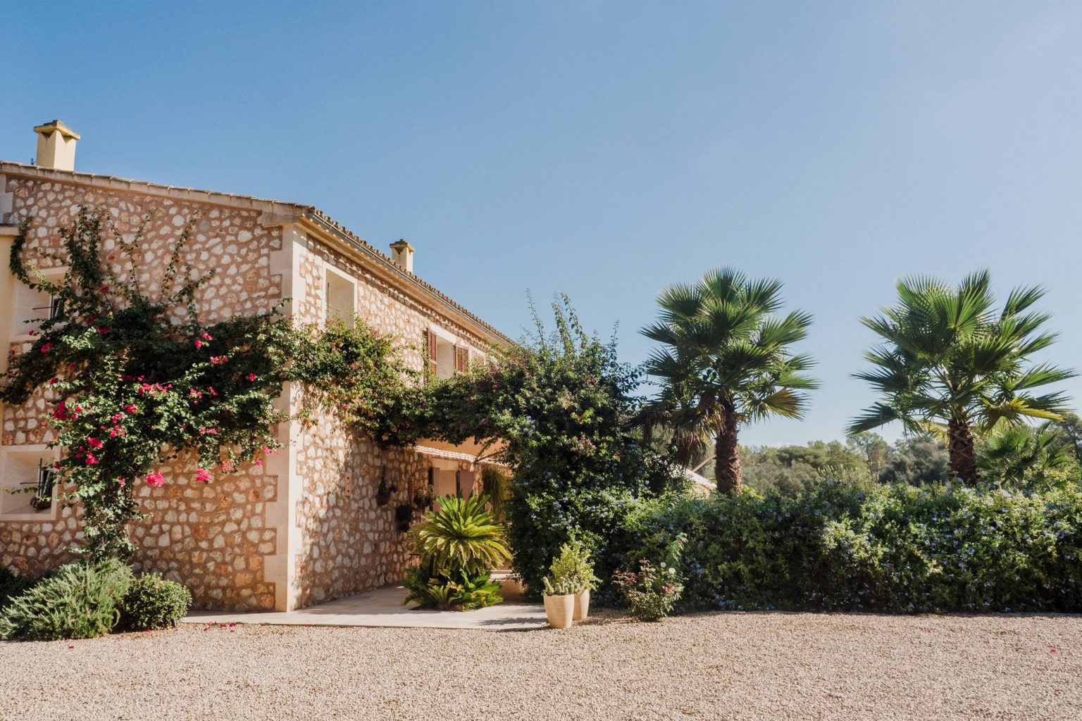 maison en pierres avec piscine Majorque
