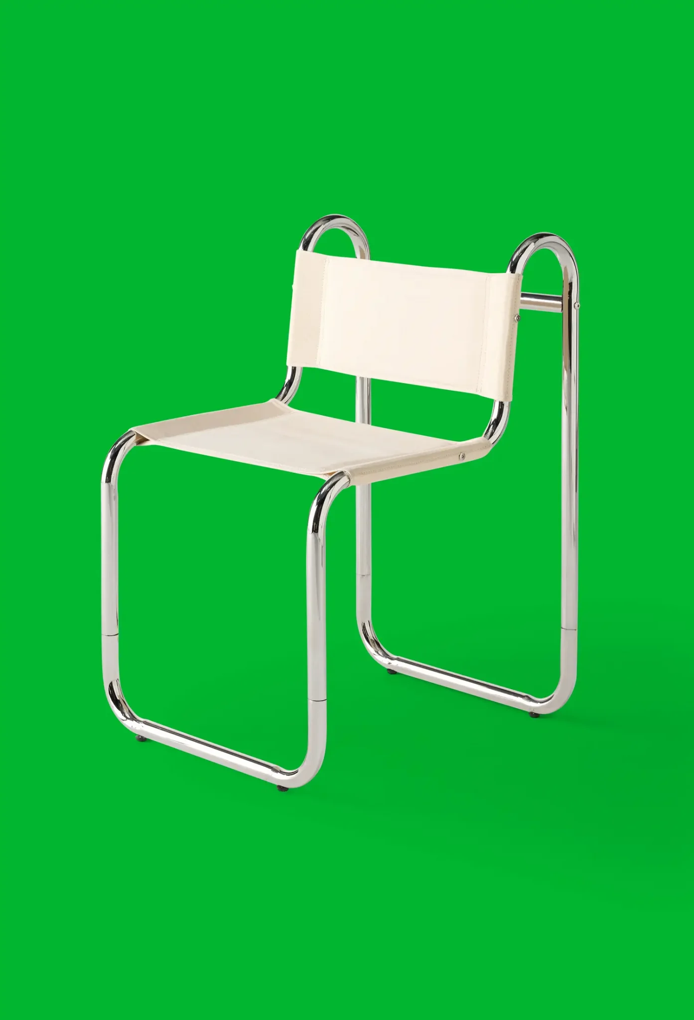 chaise chromée design vintage sixties seventies