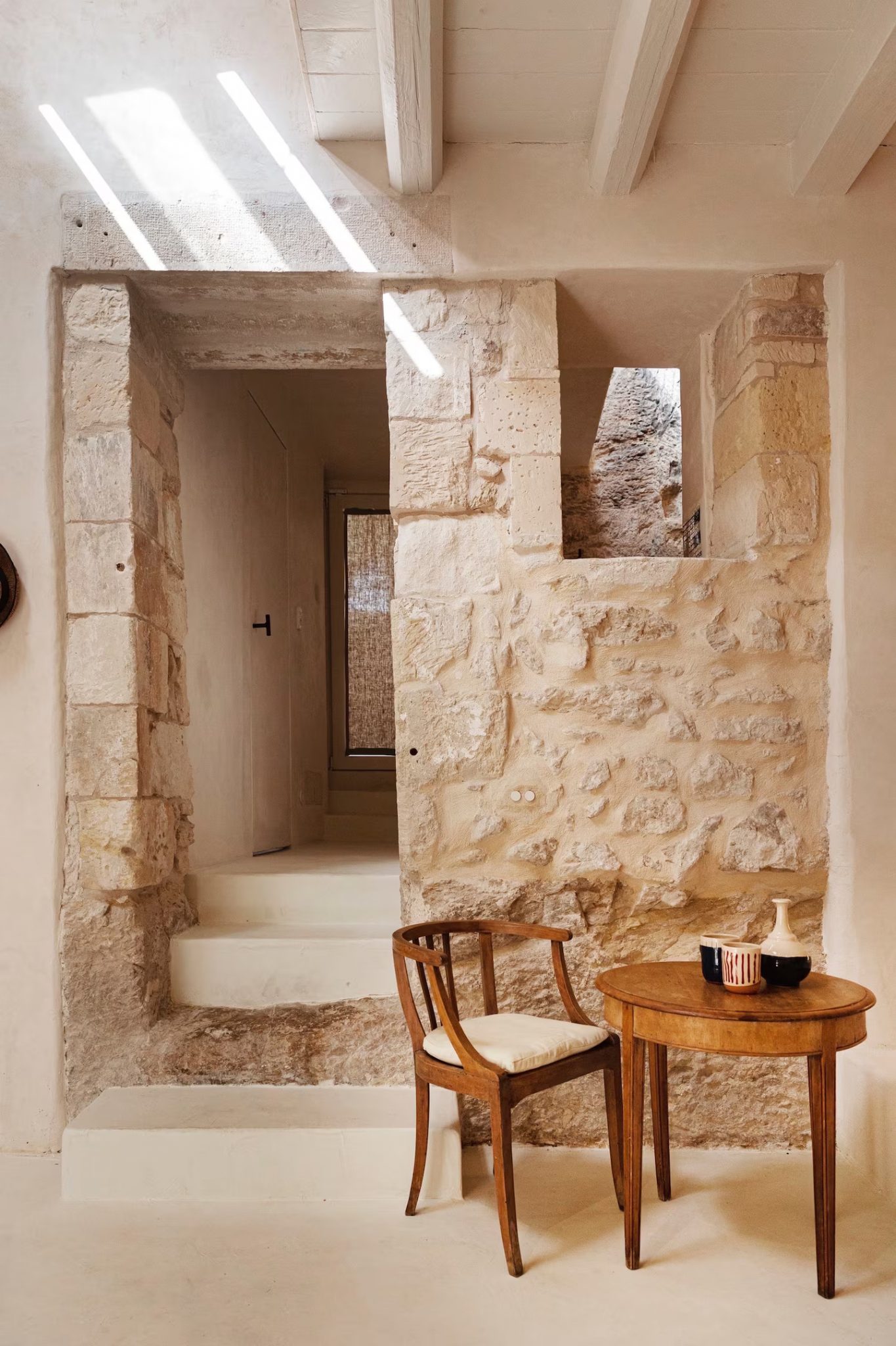 salon maison en pierres décoration design Maison Hortus Modica Sicile