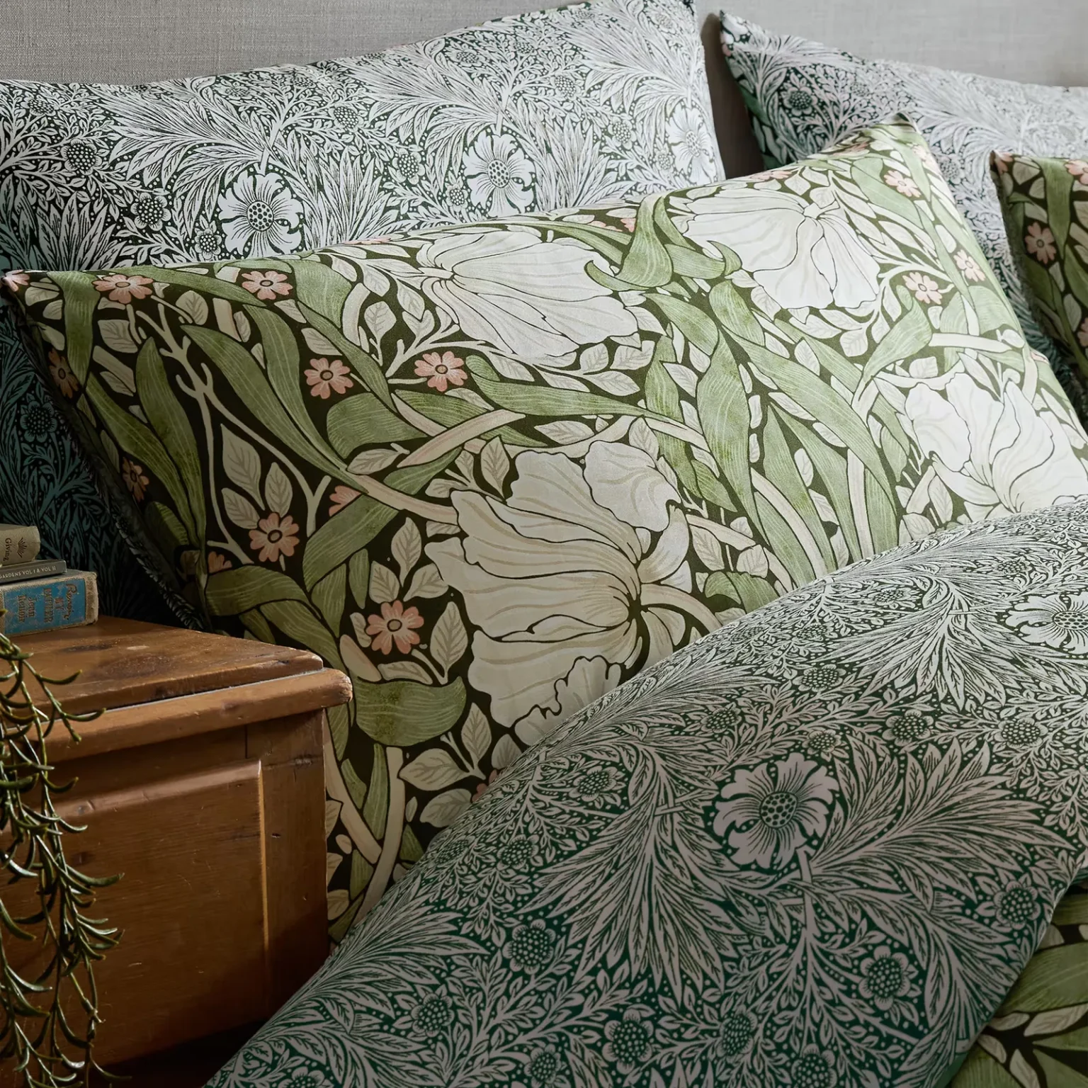 chambre linge de lit William Morris