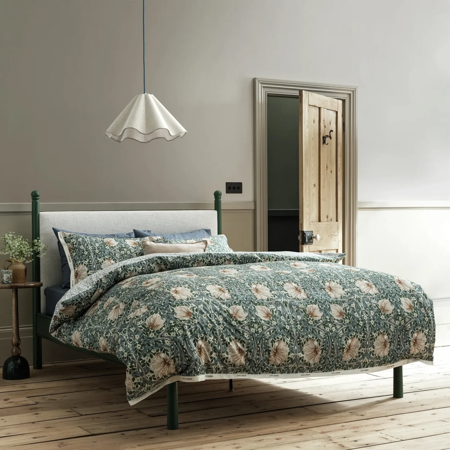 chambre linge de lit William Morris