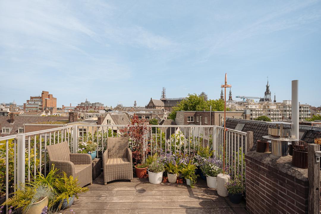 terrasse vue Amsterdam appartement en triplex de 130m2 Amsterdam par Büro Kif terrasse vue Amsterdam appartement en triplex de 130m2 Amsterdam par Büro Kif