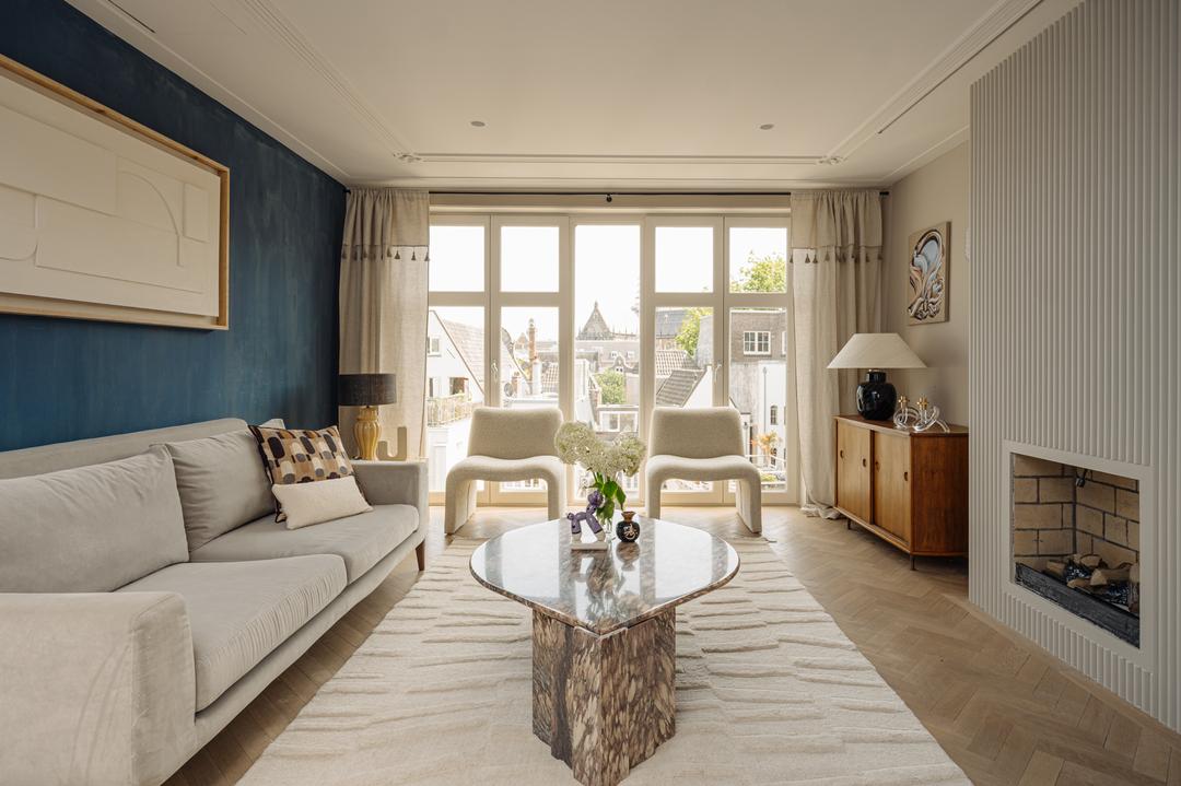 salon avec cheminée appartement en triplex de 130m2 Amsterdam par Büro Kif salon avec cheminée appartement en triplex de 130m2 Amsterdam par Büro Kif