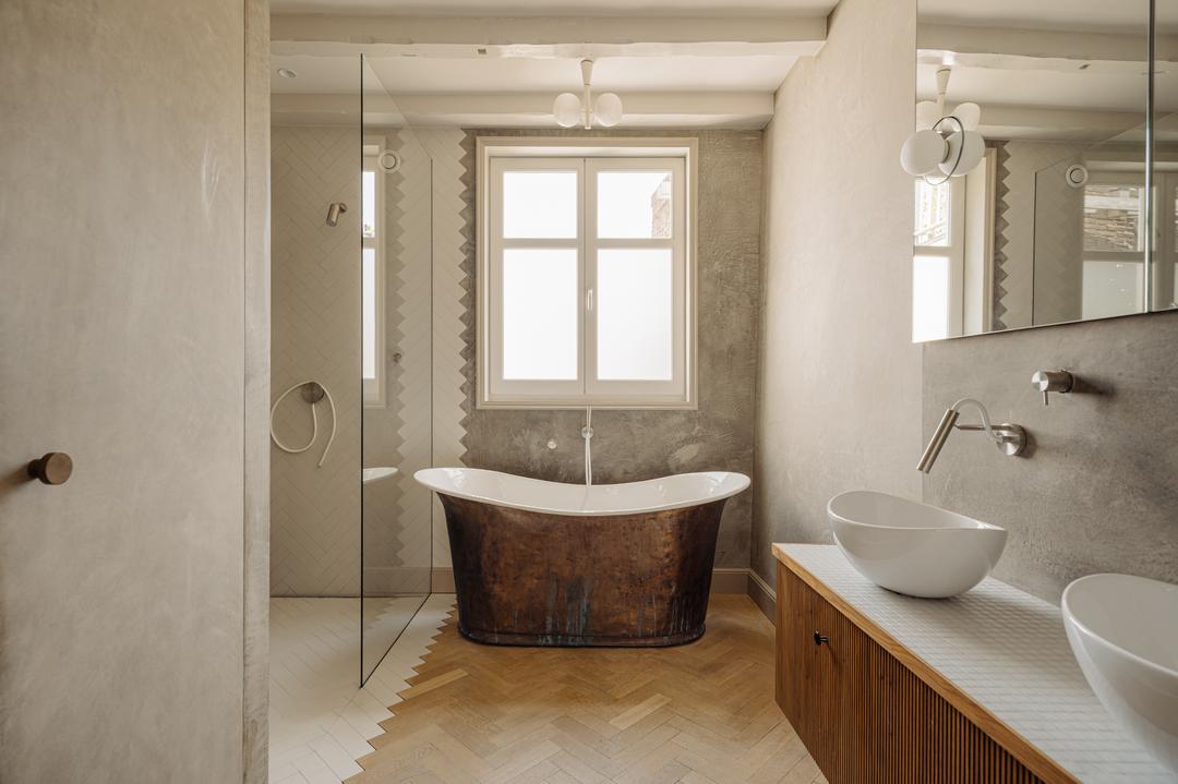 salle de bain décoration classique chic appartement en triplex de 130m2 Amsterdam par Büro Kif salle de bain décoration classique chic appartement en triplex de 130m2 Amsterdam par Büro Kif