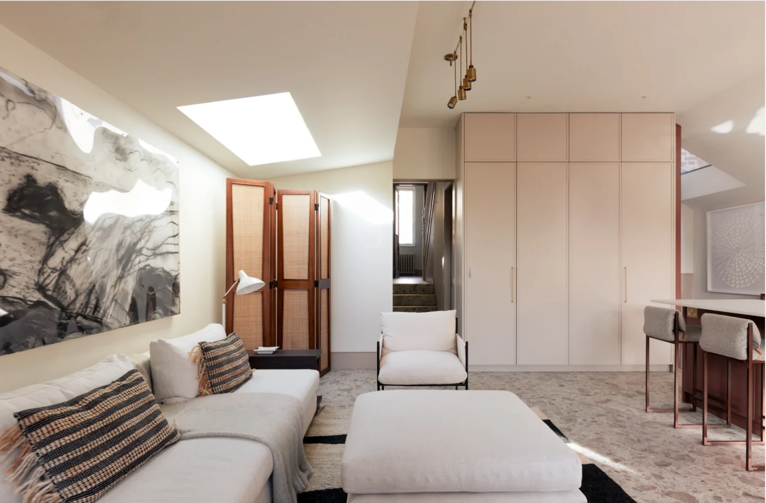 salon maison Londres rénovée et agrandie sur le jardin