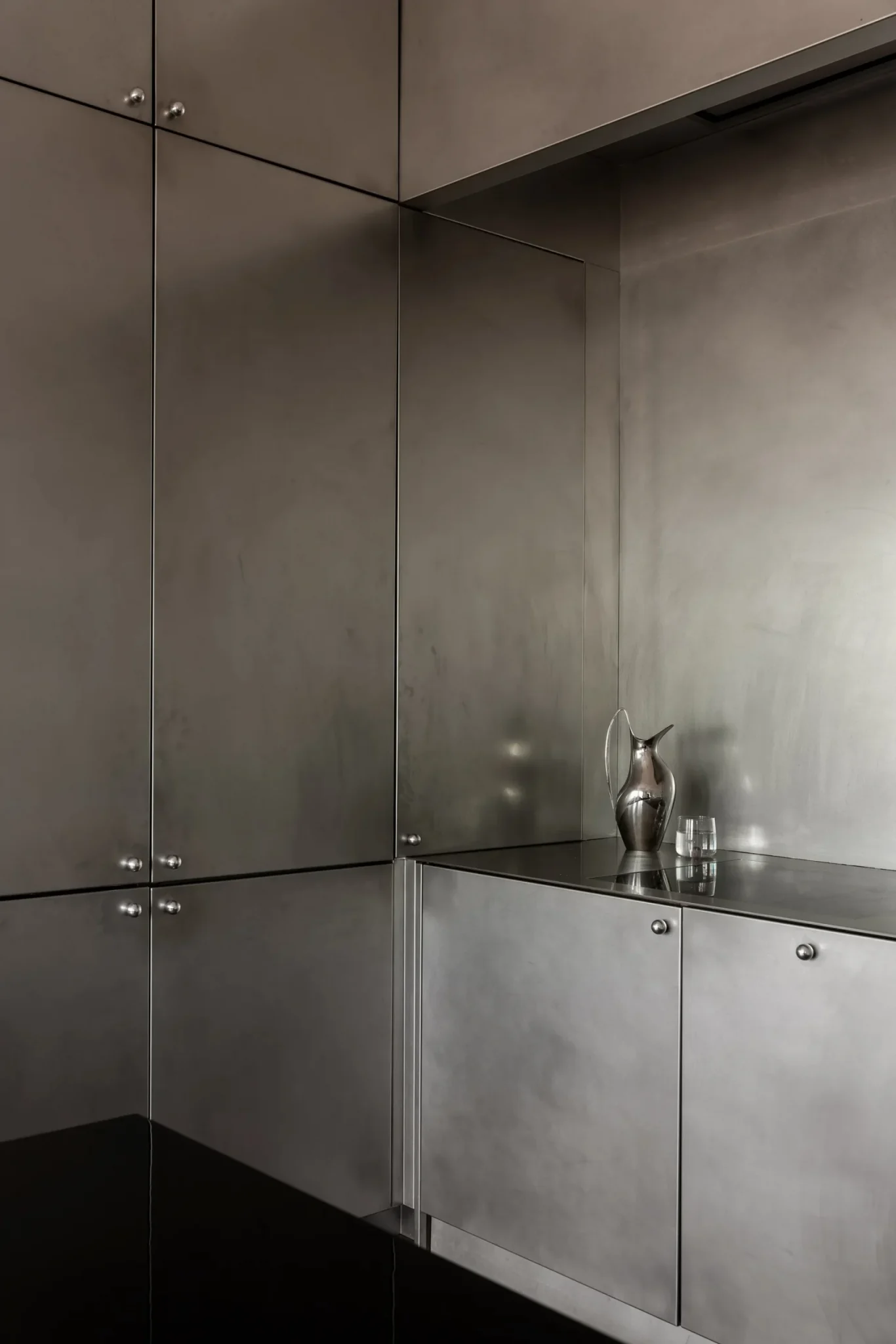 cuisine inox appartement en duplex de 118m2 décoration design