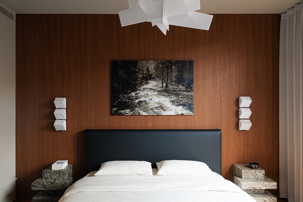 chambre décoration contemporaine appartement Pékin chambre décoration contemporaine appartement Pékin