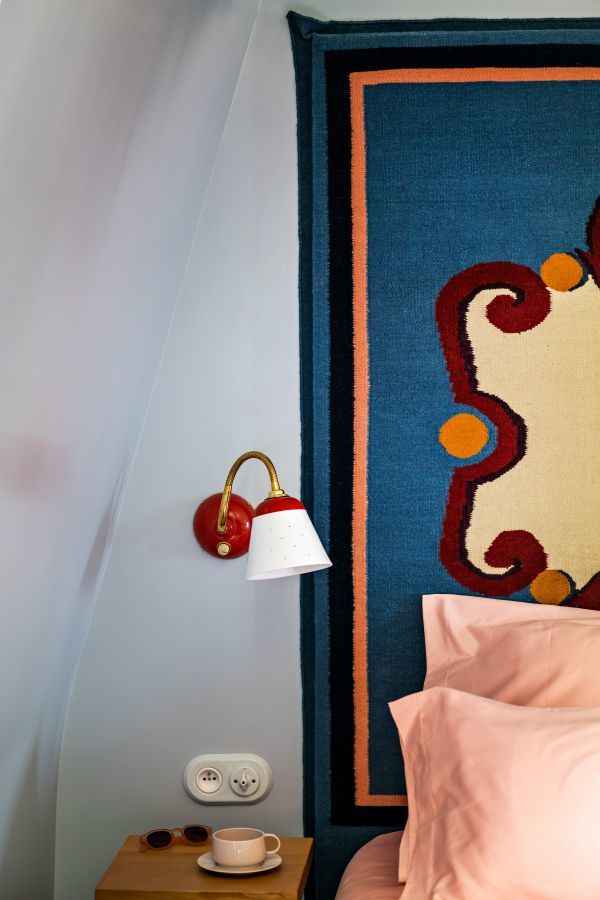décoration de chambre originale par Beata Heuman Hôtel la Boétie Paris
