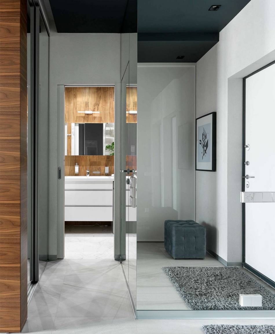 entrée et salle de bain deux-pièces 48m2 décoration design entrée et salle de bain deux-pièces 48m2 décoration design