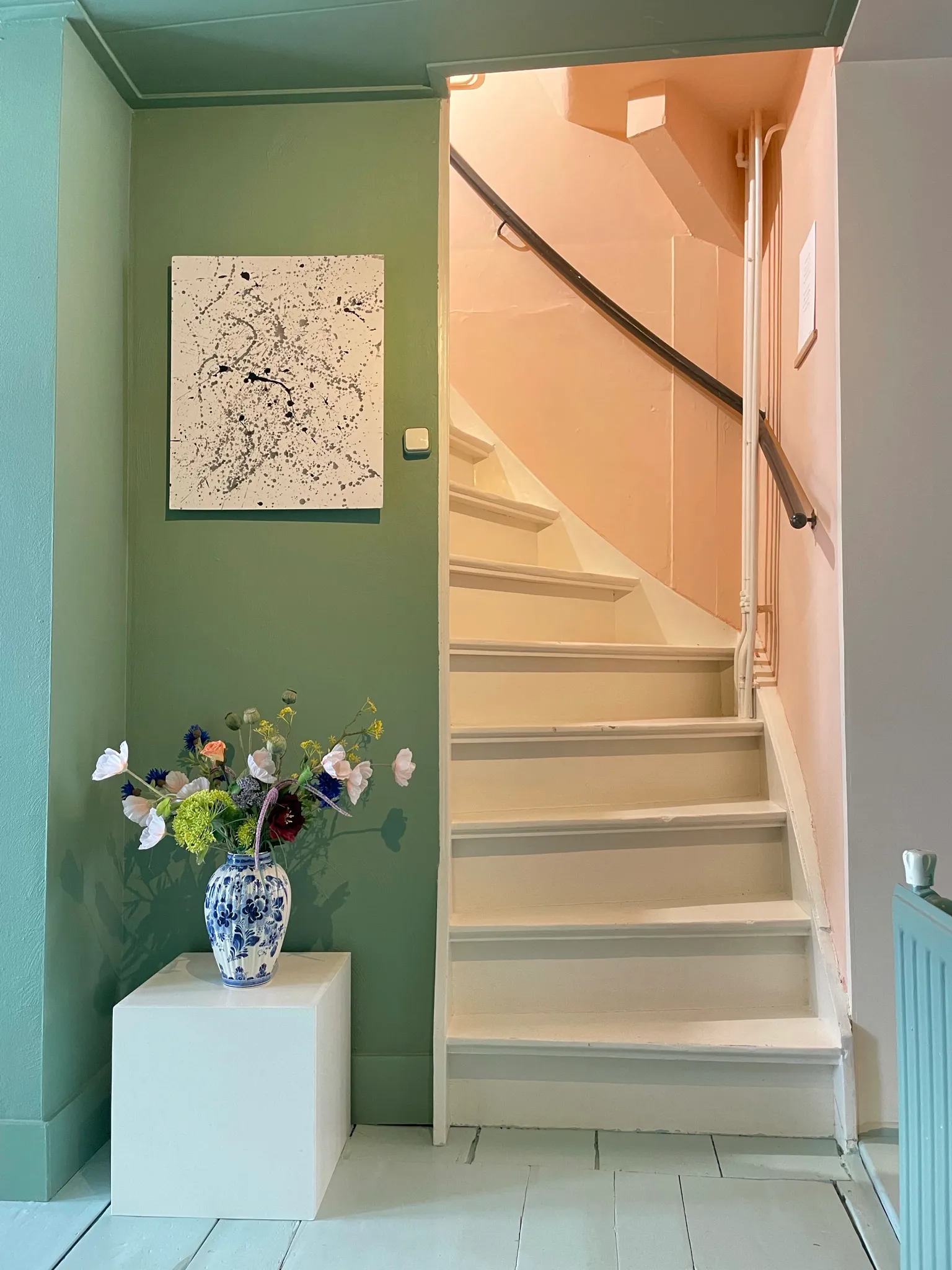 escalier mur rose escalier mur rose