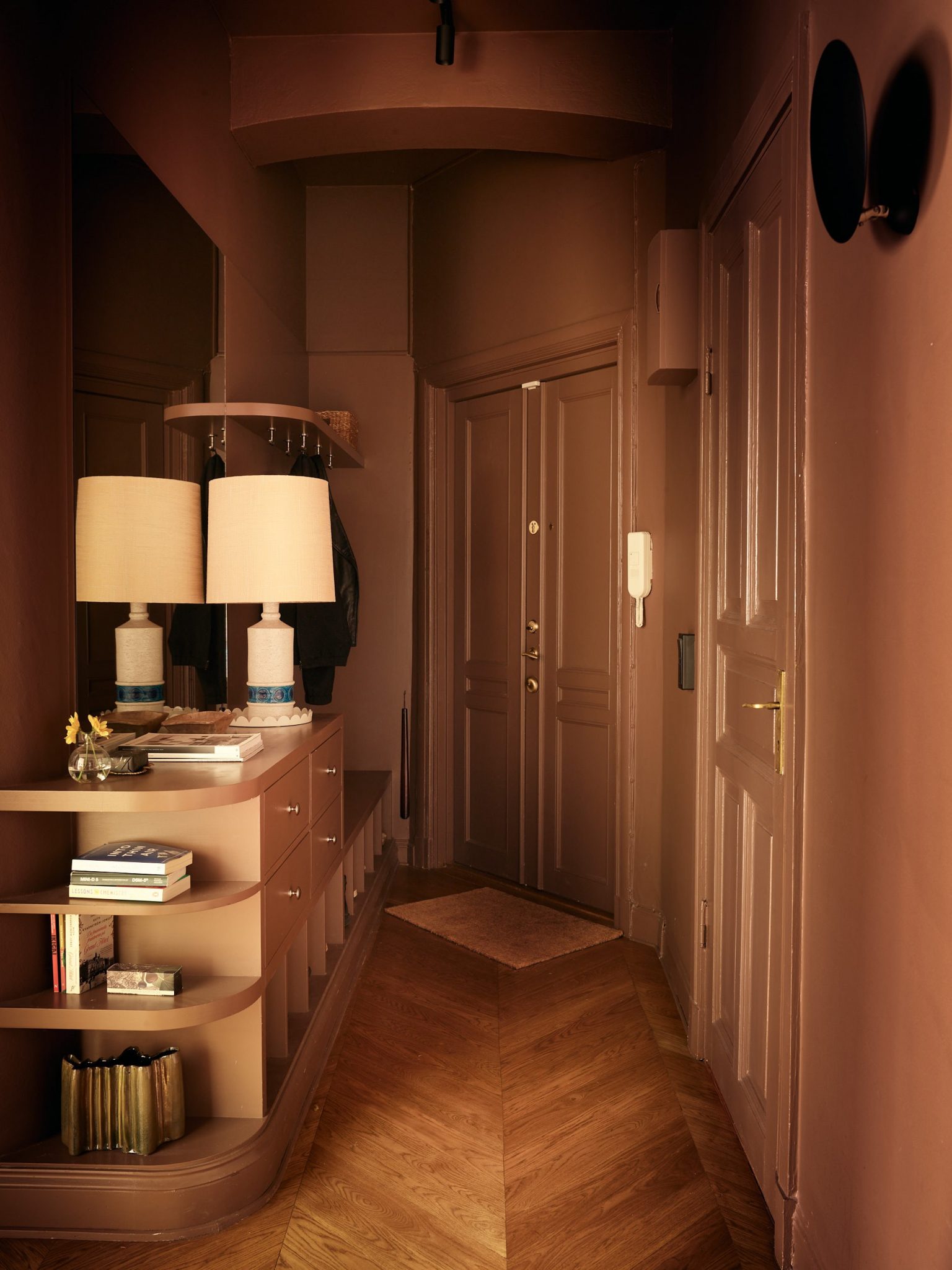 entrée appartement ancien décoration contemporaine