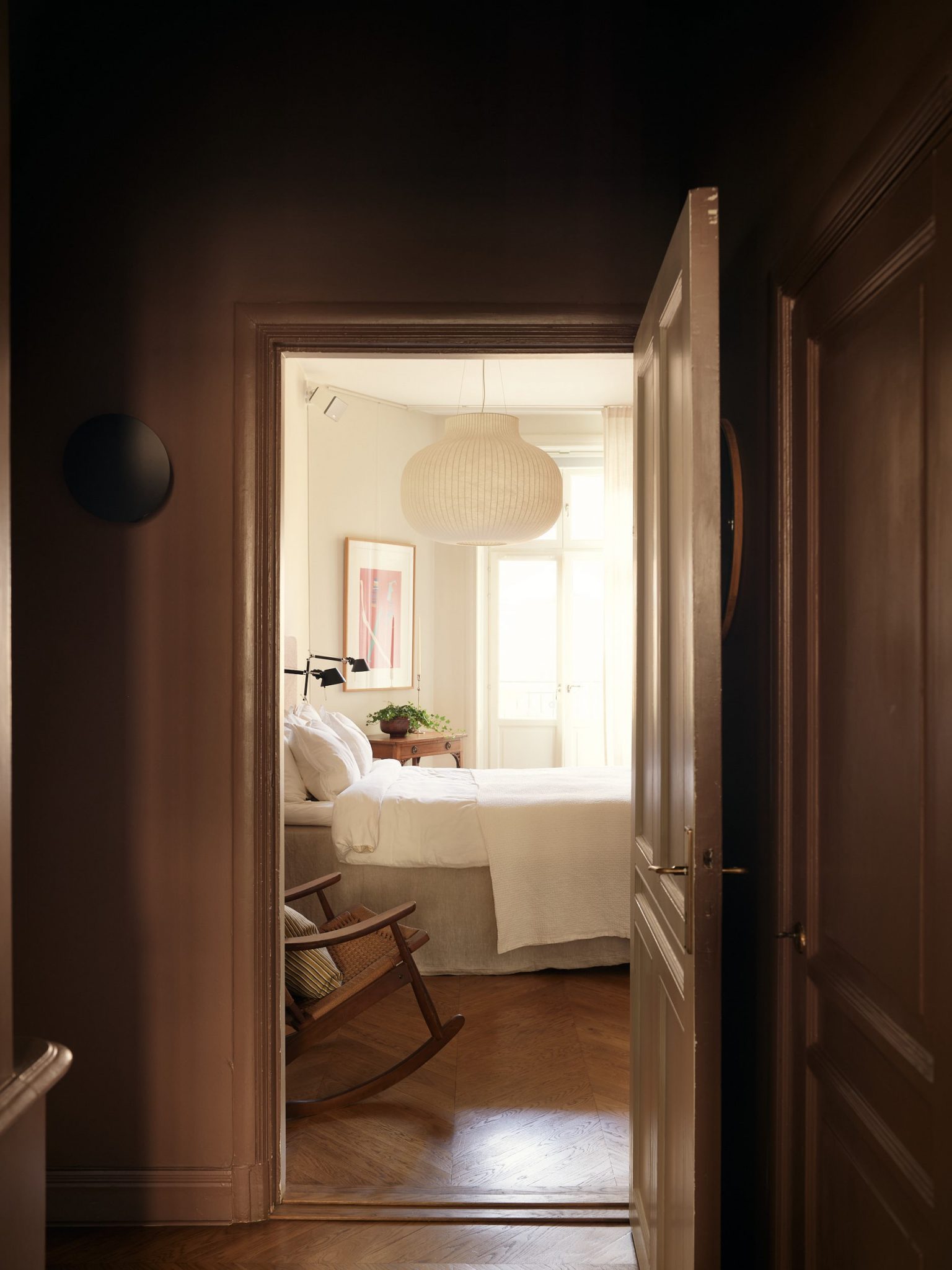 chambre appartement ancien décoration contemporaine