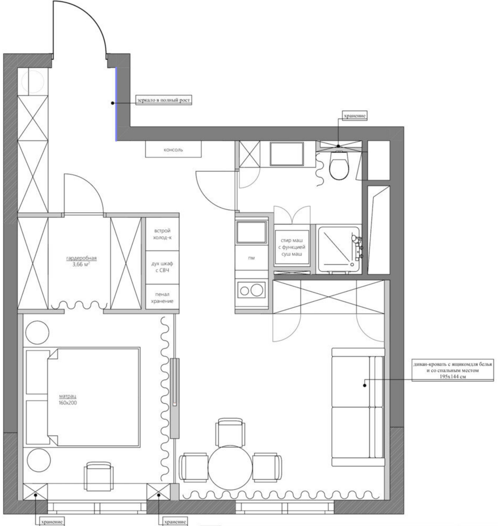 plan deux-pièces 41m2 plan deux-pièces 41m2