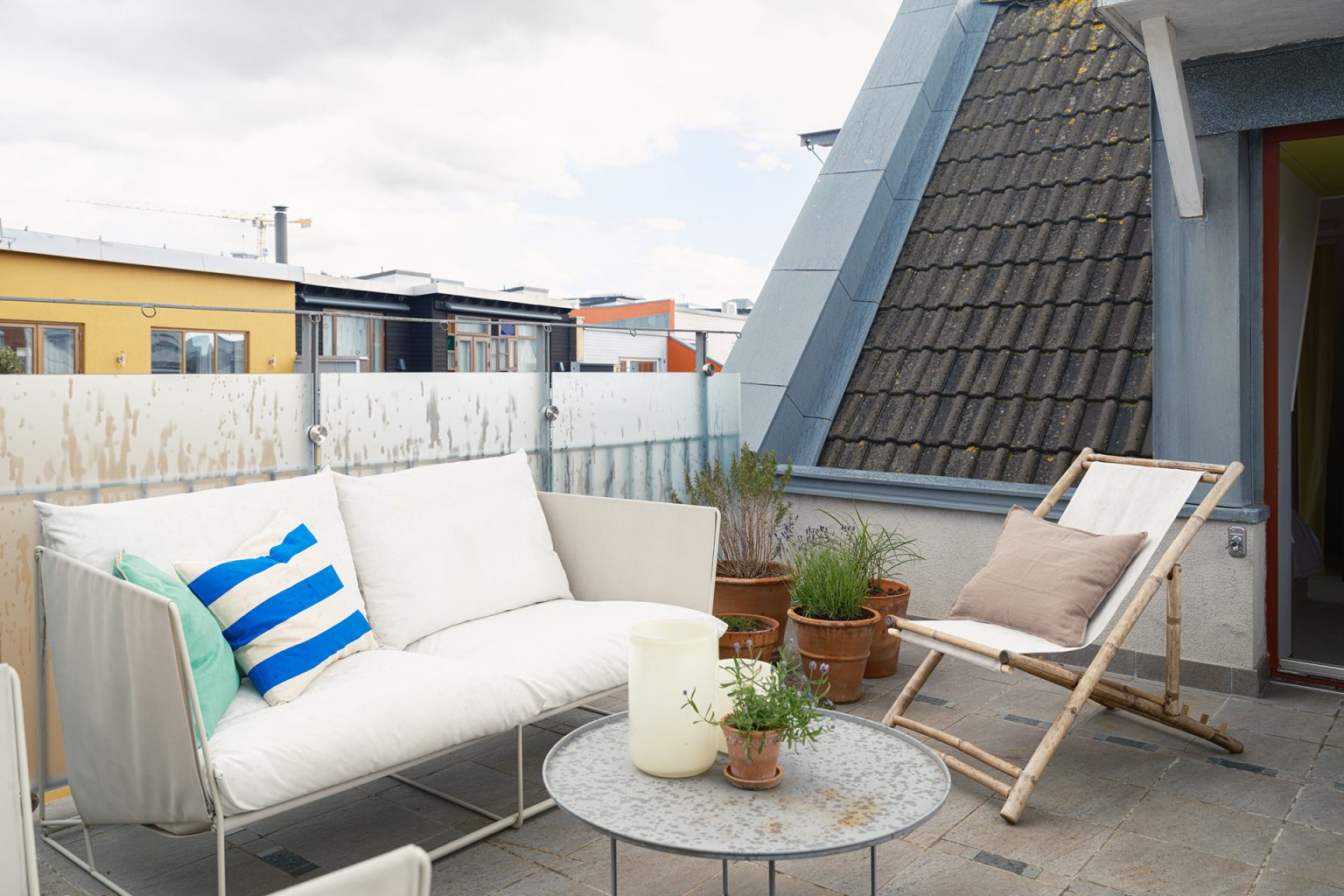 terrasse sur le toit maison de ville moderniste Packhus